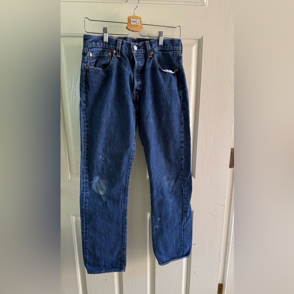 Levi’s 501 Dark Blue Denim Jeans